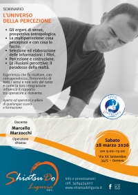 L&rsquo;universo della percezione - Shiatsu Do Liguria -&ldquo;Evento Apos Approved&rdquo;- Genova - 28 marzo 2026