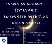 Lo Shiatsu intuitivo - Shiatsu-Do Firenze  -&ldquo;Evento Apos Approved&rdquo;- 16 Febbraio 2025