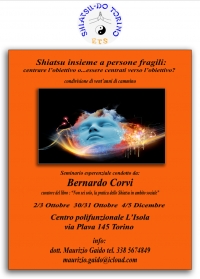 Shiatsu insieme a persone fragili - Shiatsu Do Torino ETS - &ldquo;Evento Apos Approved&rdquo; - Torino 2/3 e 30/31 Ottobre - 4/5 Dicembre 2021