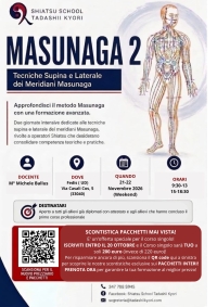 Masunaga 2 - Shiatsu School Tadashii Kyori -&ldquo;Evento Apos Approved&rdquo;- Faedis (UD) 21/22 novembre 2026