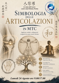 simbologia delle articolazioni in MTC - Dott. Alessia Arrighi -&ldquo;Evento Apos Approved&rdquo;- Parma 24 agosto 2026