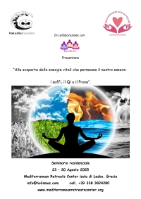 I Soffi, il Qi, il Prana - Equilibrae e Hakusha Evolution -&ldquo;Evento Apos Approved&rdquo;- Residenziale Isola di Lesbo (Grecia) - 23/30 Agosto 2025