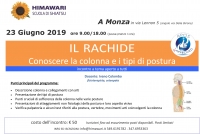 Il Rachide "Conoscere la colonna e i tipi di postura" - Himawari - &ldquo;Evento Apos Approved&rdquo;- Monza 23 Giugno 2019