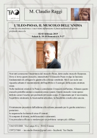 L'Ileo-Psoas, il muscolo dell'Anima - Tao Studio - &ldquo;Evento Apos Approved&rdquo;- Firenze 2/3 Febbraio 2019