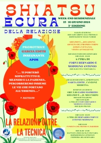 Shiatsu &egrave; cura della Relazione - La relazione oltre la tecnica - &ldquo;Evento Apos Approved&rdquo;- Avigliana (TO) 15/16 Giugno 2024
