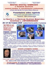 Lo Shiatsu e le D.B.N. incontrano il linfodrenaggio -&ldquo;Evento Apos Approved CULTURALE&rdquo;- Ponte nelle Alpi (BL) - 20/21 settembre 2025