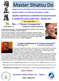 Master Shiatsu Do - La Medicina Classica Cinese applicata allo Shiatsu - Accademia Shiatsu Do Cagliari -&ldquo;Evento Apos Approved&rdquo;- Cagliari 27/28 Aprile e 15/16 Giugno 2019