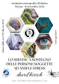 Lo shiatsu a supporto delle persone sottoposte ad ansia e stress - Shiatsu-Do Firenze  -&ldquo;Evento Apos Approved&rdquo;- 16 Novembre 2024