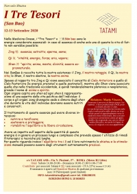 "I tre Tesori - San Bao" - TATAMI ASD -&ldquo;Evento Apos Approved&rdquo;- Roma 12 -13 Settembre 2020