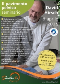 Shiatsu e pavimento pelvico - Shiatsu Do Liguria -&ldquo;Evento Apos Approved&rdquo;- Genova - 6 Aprile 2024