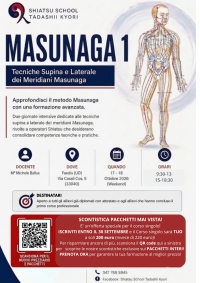 Masunaga 1 - Shiatsu School Tadashii Kyori -&ldquo;Evento Apos Approved&rdquo;- Faedis (UD) 17/18 Ottobre 2026