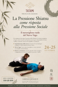 La pressione Shiatsu come risposta alla pressione sociale - TATAMI -&ldquo;Evento Apos Approved&rdquo;- Roma, 24/25 ottobre 2026