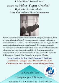 I Meridiani Straordinari Vaso Concezione Vaso Governatore - La casa del Tao - &ldquo;Evento Apos Approved&rdquo; - Gallarate, 7 Maggio 2023