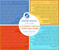 "Master 4 Elementi Arcaici" Acqua, Terra, Fuoco e Aria - 3Tantien Zen Shiatsu -&ldquo;Evento Apos Approved&rdquo; - Milano - 8/9 Giugno-21/22 Settembre-14/15 Dicembre 2019- 1/2 Febbraio 2020