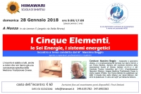 I Cinque Elementi, le Sei Energie, i sistemi energetici - Himawari - &ldquo;Evento Apos Approved&rdquo;- Monza 28 Gennaio 2018