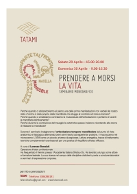"Prendere a morsi la vita - ATM" - TATAMI ASD -&ldquo;Evento Apos Approved&rdquo;- Roma 29/30 Aprile 2023
