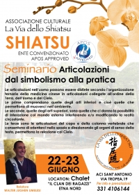Articolazioni: dal simbolismo alla pratica - La Via dello Shiatsu - &ldquo;Evento Apos Approved&rdquo;- Pineta di Linguaglossa loc.Ragabo (CT) - 22/23 Giugno 2019