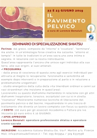 Il trattamento del pavimento pelvico - Accademia Shiatsu Do Firenze -&ldquo;Evento Apos Approved&rdquo;- Firenze 22/23 Giugno 2019
