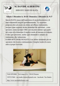 Shin Ryu Dojo No Kata - Tao Studio - &ldquo;Evento Apos Approved&rdquo;- Firenze 1-2 Dicembre 2018
