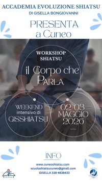 Il corpo che parla - Gis-Shiatsu -&ldquo;Evento Apos Approved&rdquo;- Cuneo 02/03 Maggio 2026