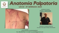 ANATOMIA PALPATORIA -&ldquo;Evento Apos Approved&rdquo;- Lecce 29 Gennaio 2023