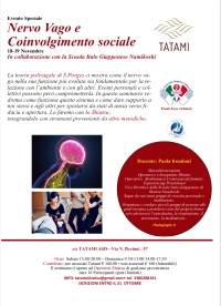 "Nervo Vago e Coinvolgimento sociale" - Articolazione Temporomandibolare e Shiatsu - TATAMI ASD -&ldquo;Evento Apos Approved&rdquo;- Roma 18/19 Novembre 2023