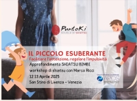 Il piccolo esuberante: facilitare l'attenzione, regolare l'impulsivit&agrave; - Scuola di Shiatsu Puntoki -&ldquo;Evento Apos Approved&rdquo;- San Stino di Livenza (VE) - 12/13 Aprile 2025