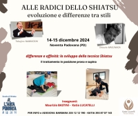 "Alle radici dello Shiatsu, evoluzioni e differenze tra stili" - L'Altra Palestra -&ldquo;Evento Apos Approved&rdquo;- Noventa Padovana (PD) - 14/15 Dicembre 2024