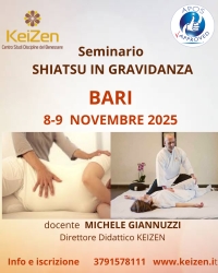 Shiatsu in gravidanza - KEIZEN -&ldquo;Evento Apos Approved&rdquo;- Bari - 08/09 novembre 2025
