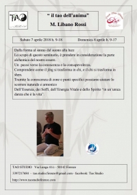 Il Tao dell&rsquo;anima, dalla forma al suono, dal suono alla luce - Tao Studio - &ldquo;Evento Apos Approved&rdquo;- Firenze 7/8 aprile 2018