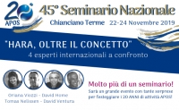 VENTENNALE APOS! 45&deg; Seminario Nazionale di Aggiornamento - Chianciano Terme (SI) 22-23-24 Novembre 2019