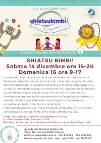 Shiatsu Bimbi: Il trattamento dei bambini con lo Shiatsu - Accademia Shiatsu Do Firenze -&ldquo;Evento Apos Approved&rdquo;- Firenze 15/16 Dicembre 2018