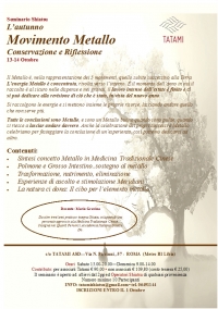 Movimento Metallo, Riflessione e conservazione - TATAMI asd -&ldquo;Evento Apos Approved&rdquo;- Roma - 13-14 Ottobre 2018